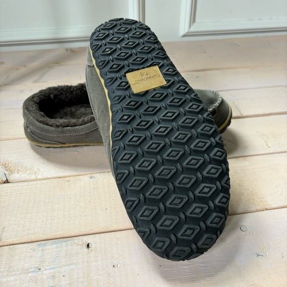 Grey/Taupe Suede Slippers - Picture 9 of 10